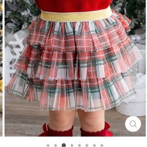 Sweet Wink Christmas Plaid Tiered Tutu